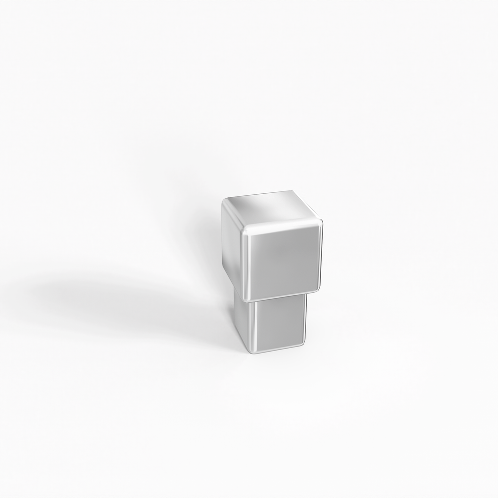 
                      
                        Square shiny or matt steel capsule for tile covering profiles
                      
                    