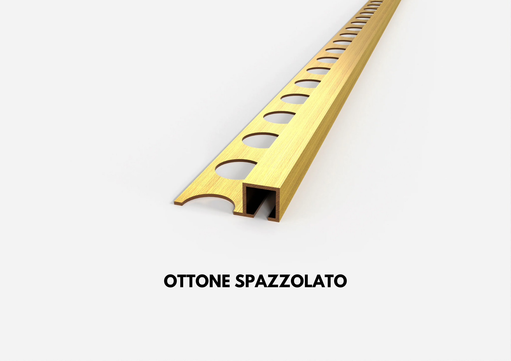 ottone spazzolato quadro