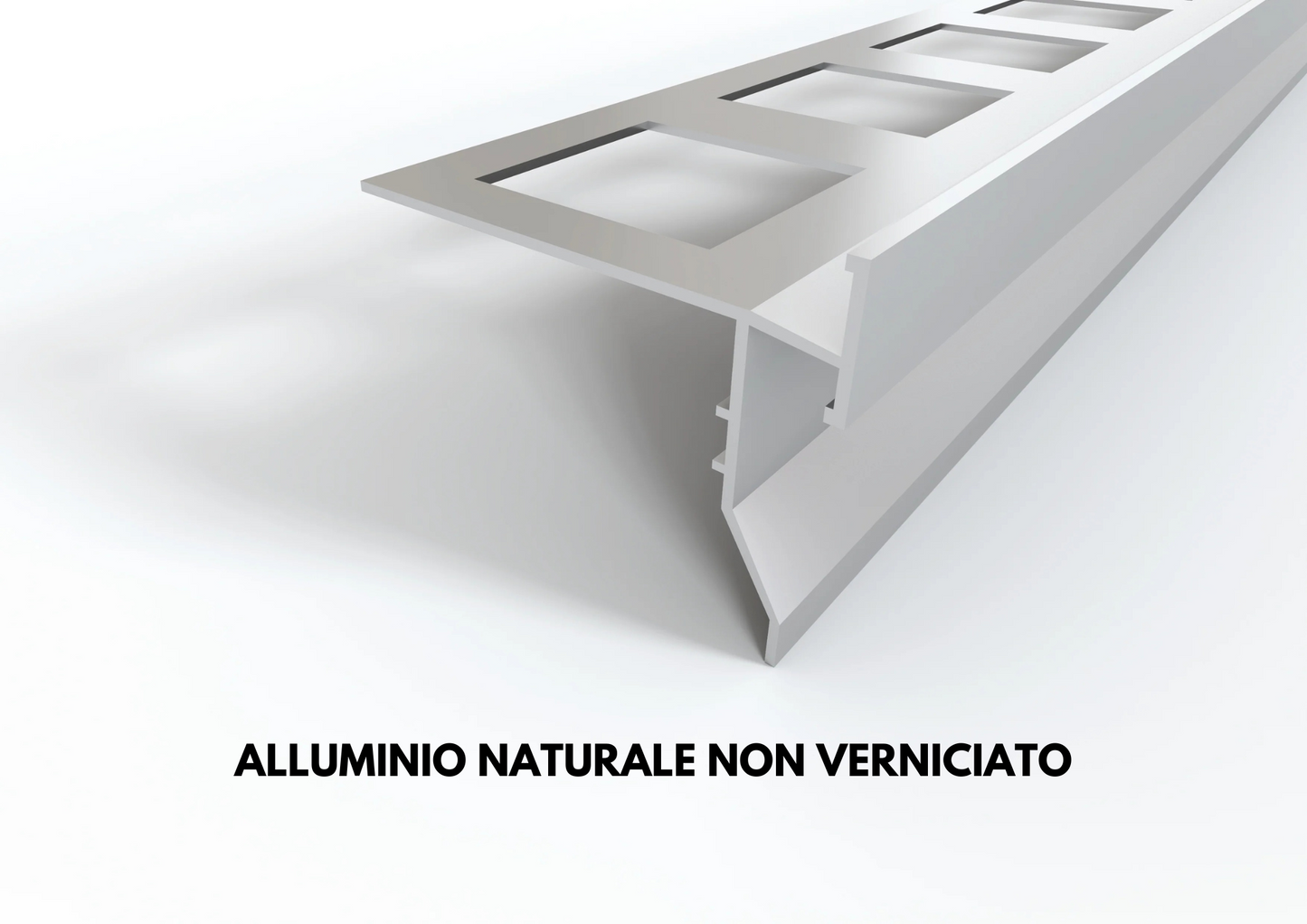 gocciolatoio top alluminio naturale