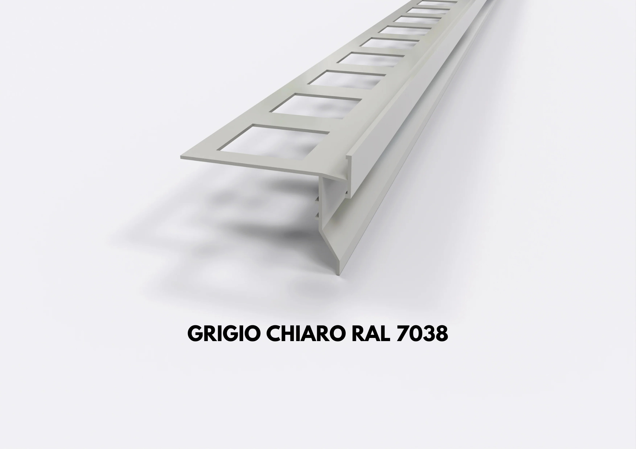 gocciolatoio alluminio top grigio chiaro