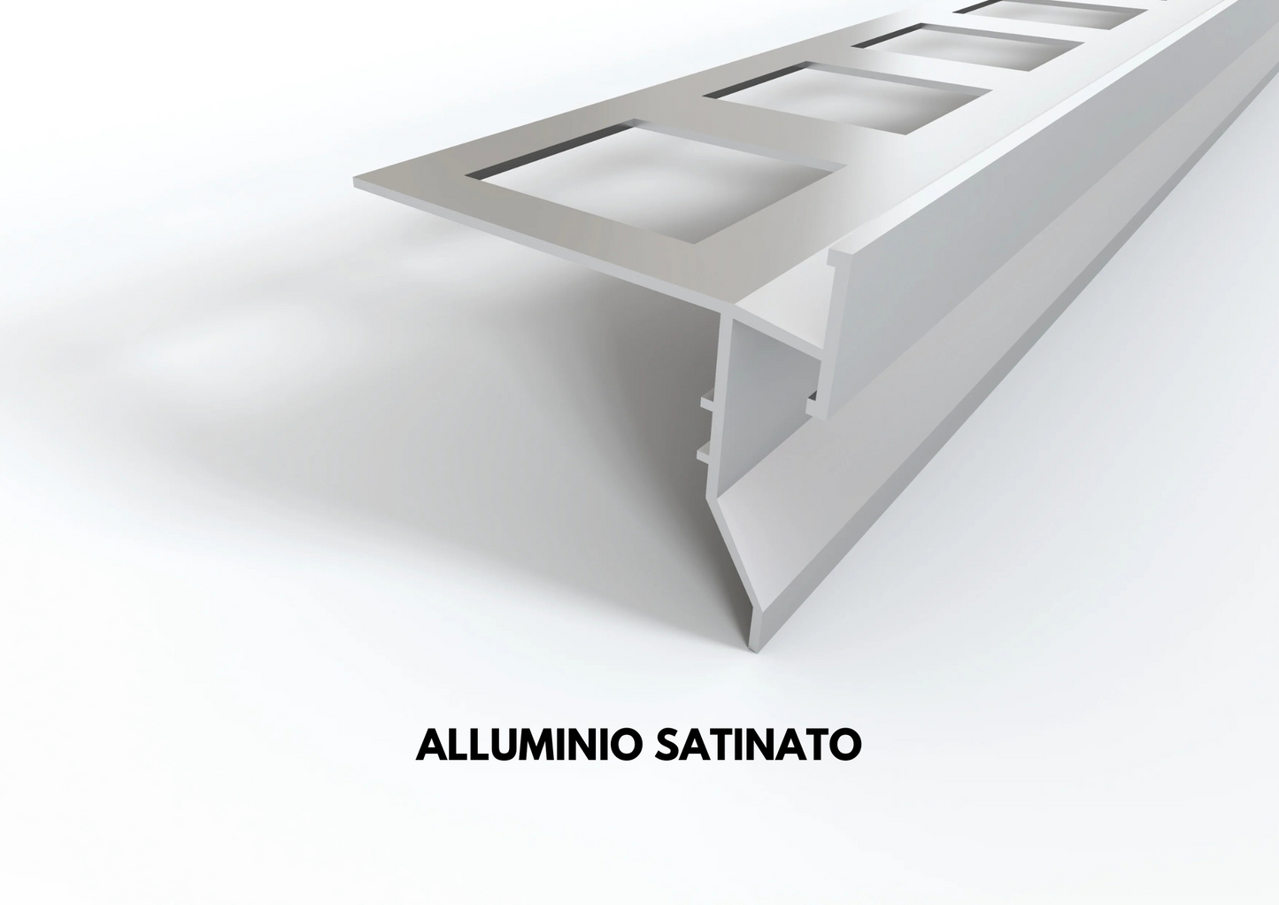 gocciolatoio top alluminio satinato