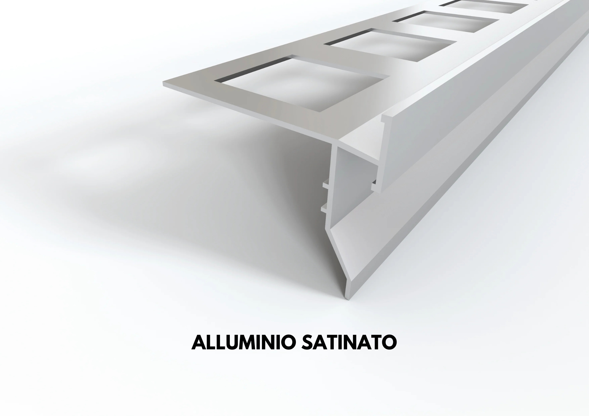 gocciolatoio top alluminio satinato