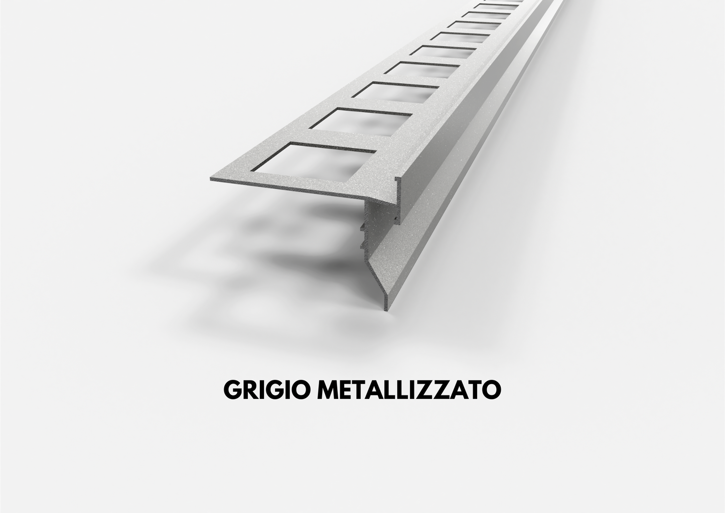 gocciolatoio top alluminio gridio metallizzato