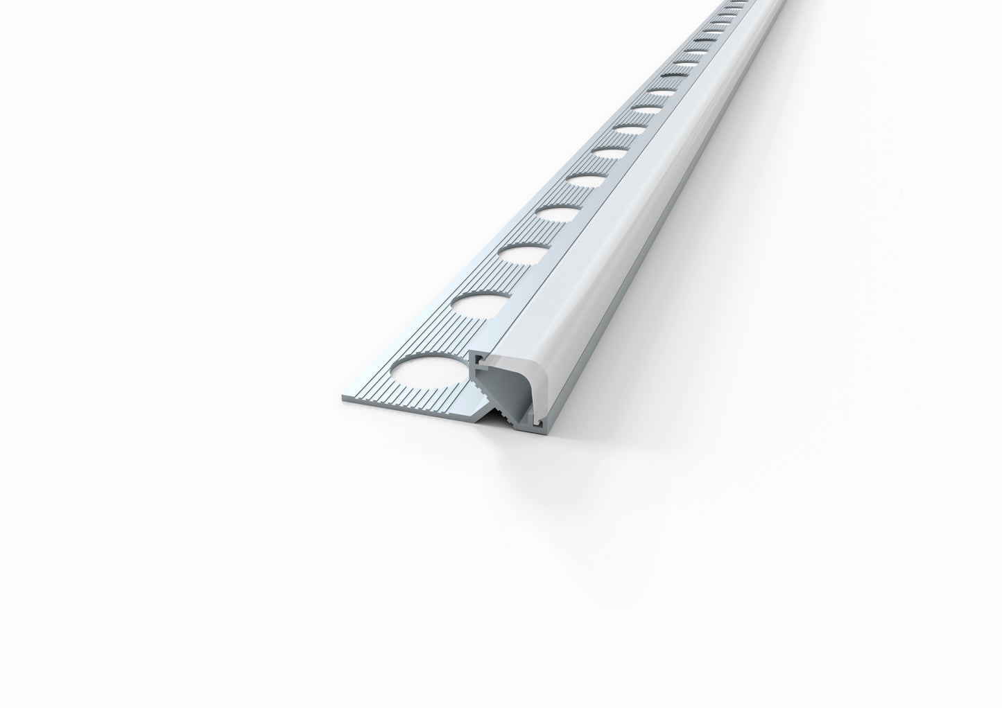 Angular aluminum profile for LEDs. 2.5 M bar – MINUTA PROFILI