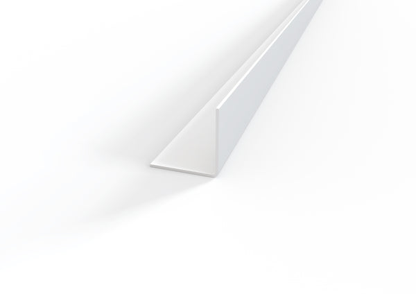 Profilo-Paraspigolo angolare in PVC bianco 22x22 barra 2.6 m – MINUTA  PROFILI